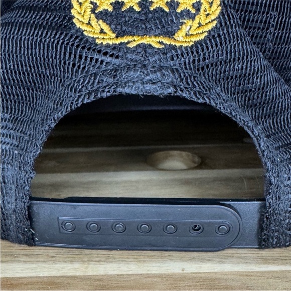 ✨✨ FIELD GRADE "ALL HUSTLE NO LUCK" Black Trucker Hat | Adjustable Snapback - Picture 5 of 9